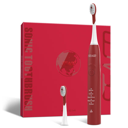 Seago SG-540 Electric Toothbrush, Sonic Vibration Five-mode Power Toothbrushes Rechargeable for Adult Children, Soft Hair Electric Toothbrush
