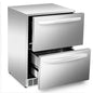 ICEJUNGLE 24 inch Undercounter Refrigerator, Outdoor Fridge for Patio, Wine and Beverage Refrigerator, Drawer Refrigerator Under Counter Fridge Ideal for Home and Commercial