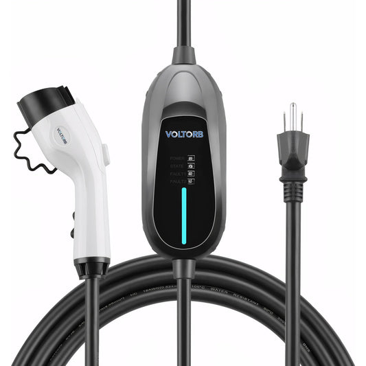 VOLTORB Level 1 Portable EV Charger (NEMA 5-15 /16A /110-120V /20ft) Electric Vehicle Charger Plug-in EV Charging Station-Cable UL Certified with J1772 Electric Cars